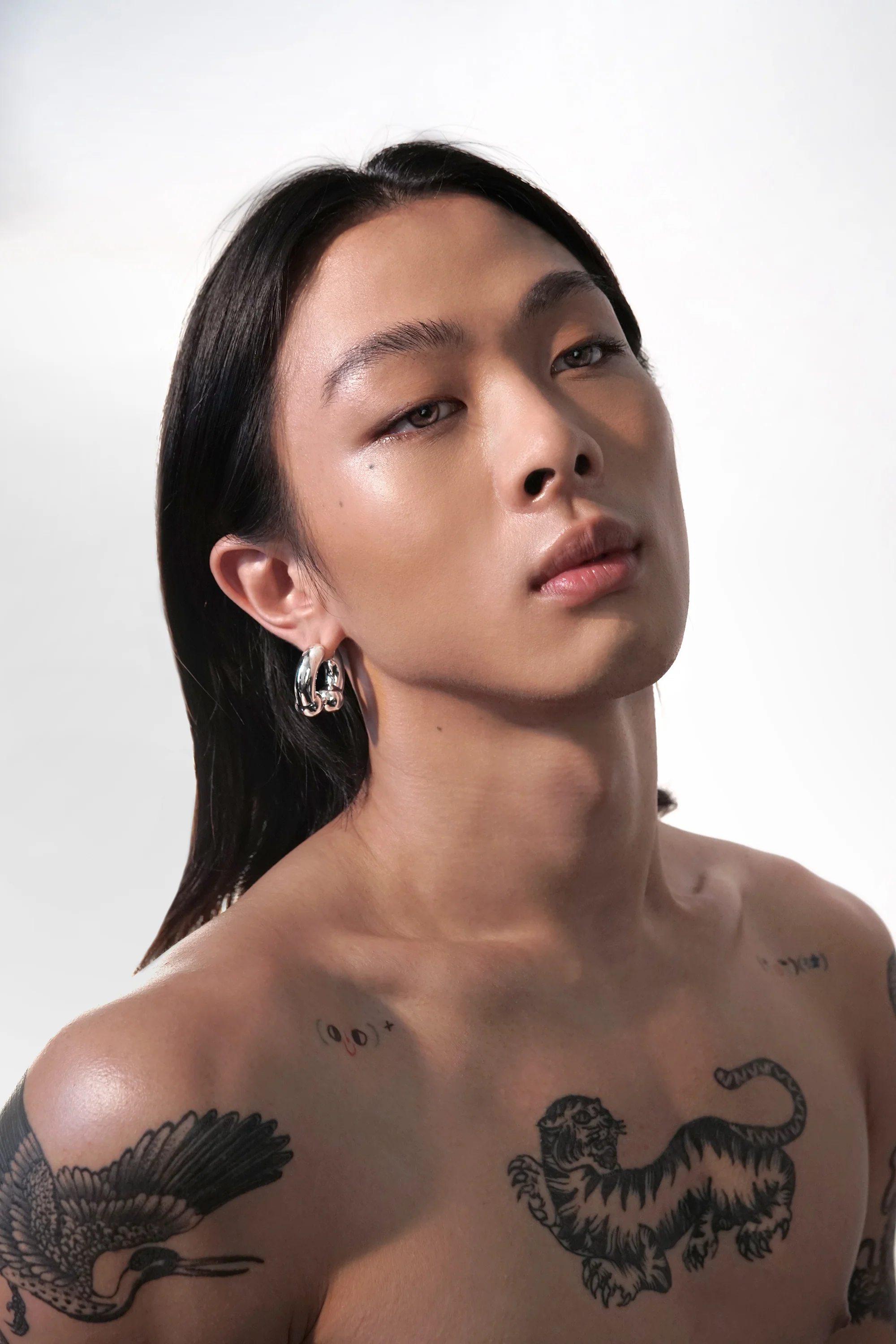 KISKA LAB PRINCE ALBERT PLATINUM EARRING - Image 6