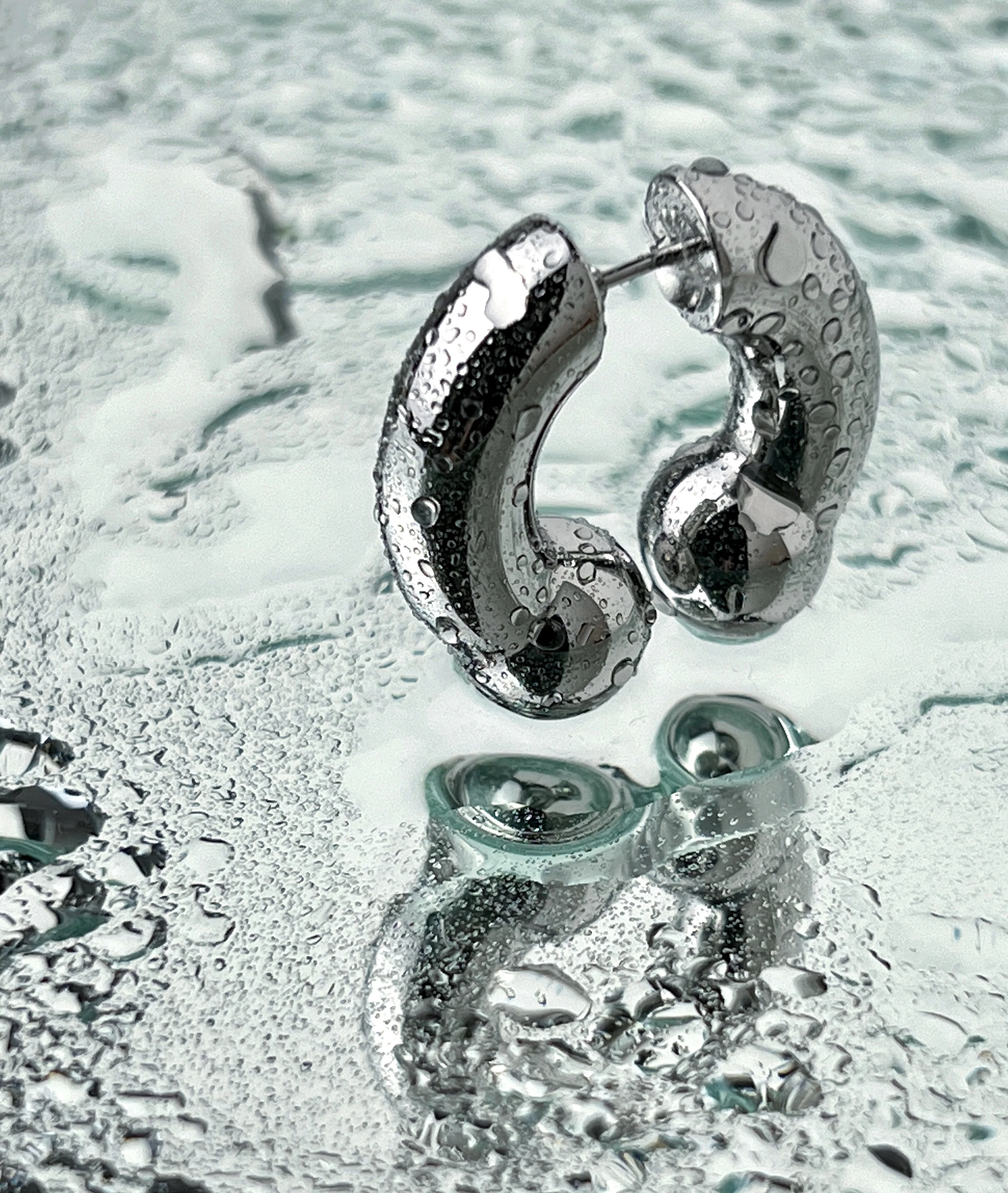 KISKA LAB PRINCE ALBERT PLATINUM EARRING - Image 7