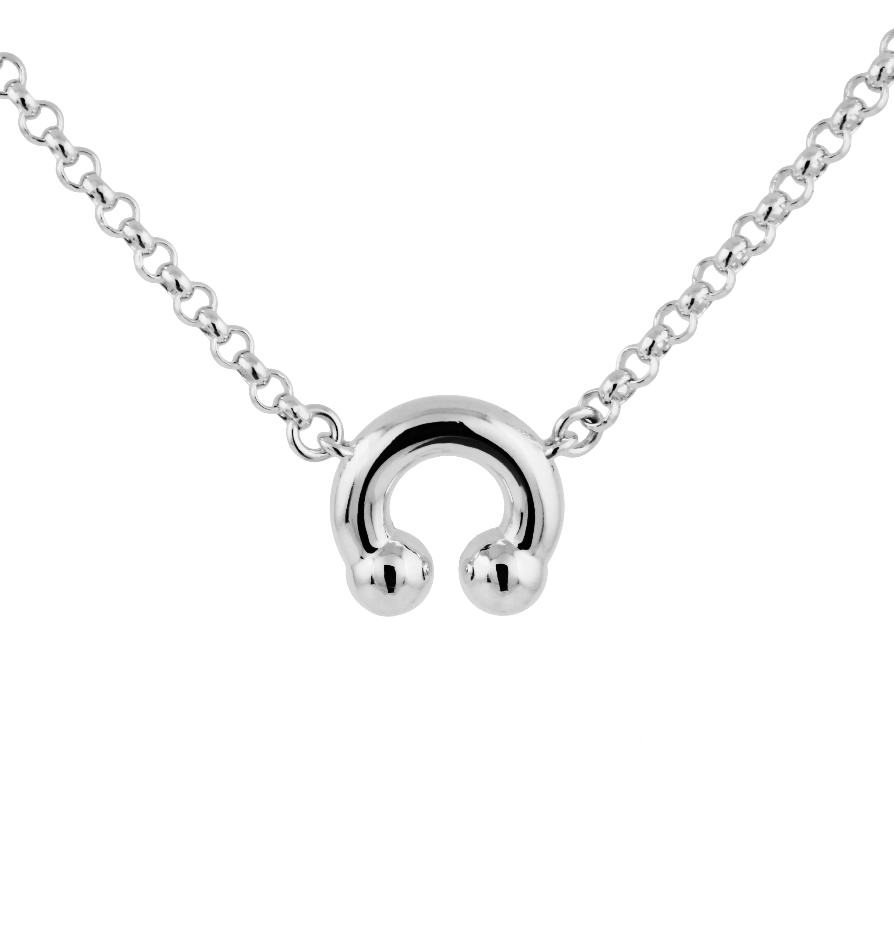 KISKA LAB PRINCE ALBERT PLATINUM NECKLACE - Image 3
