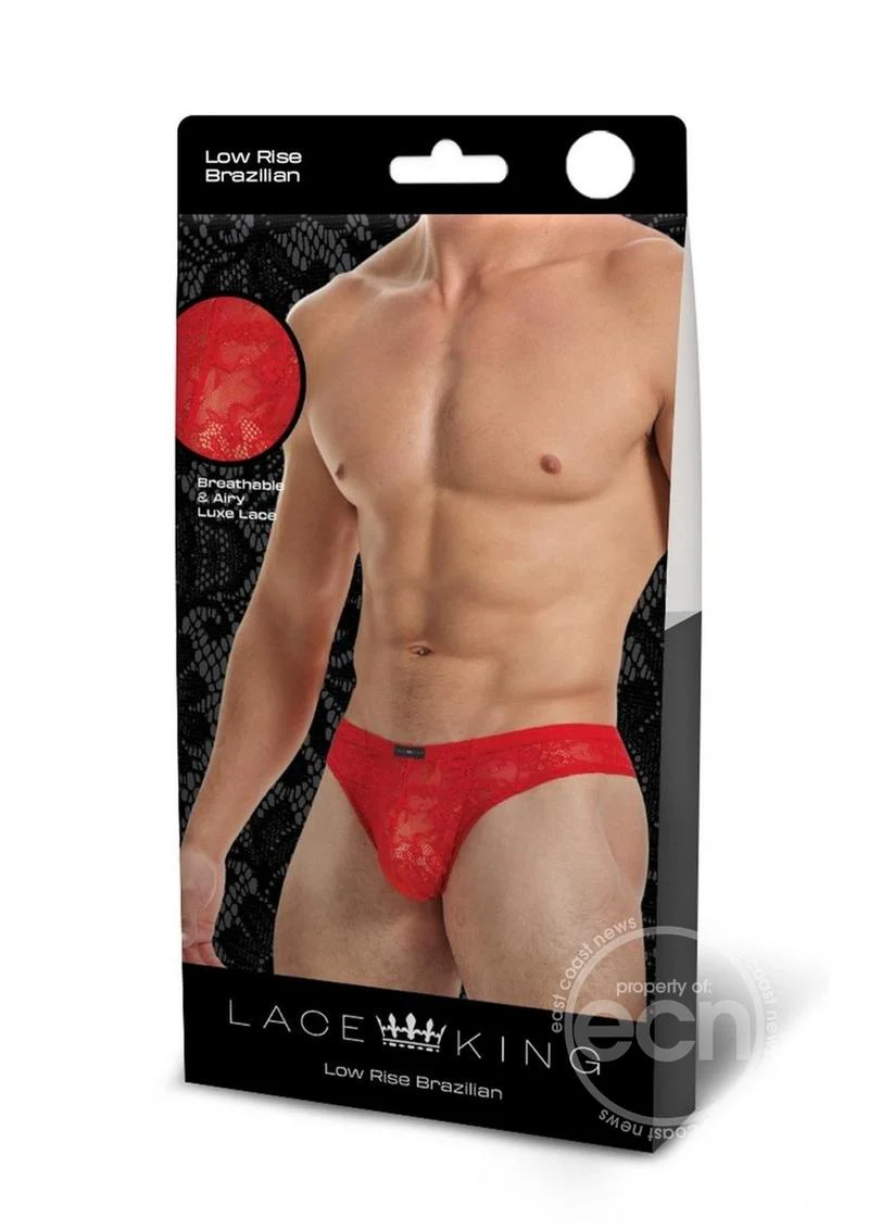 Lace King Lace Bikini Red - Image 2
