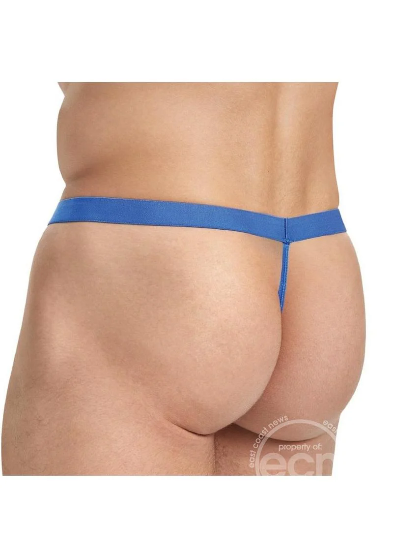 Lace King Lace G-String Blue - Image 3