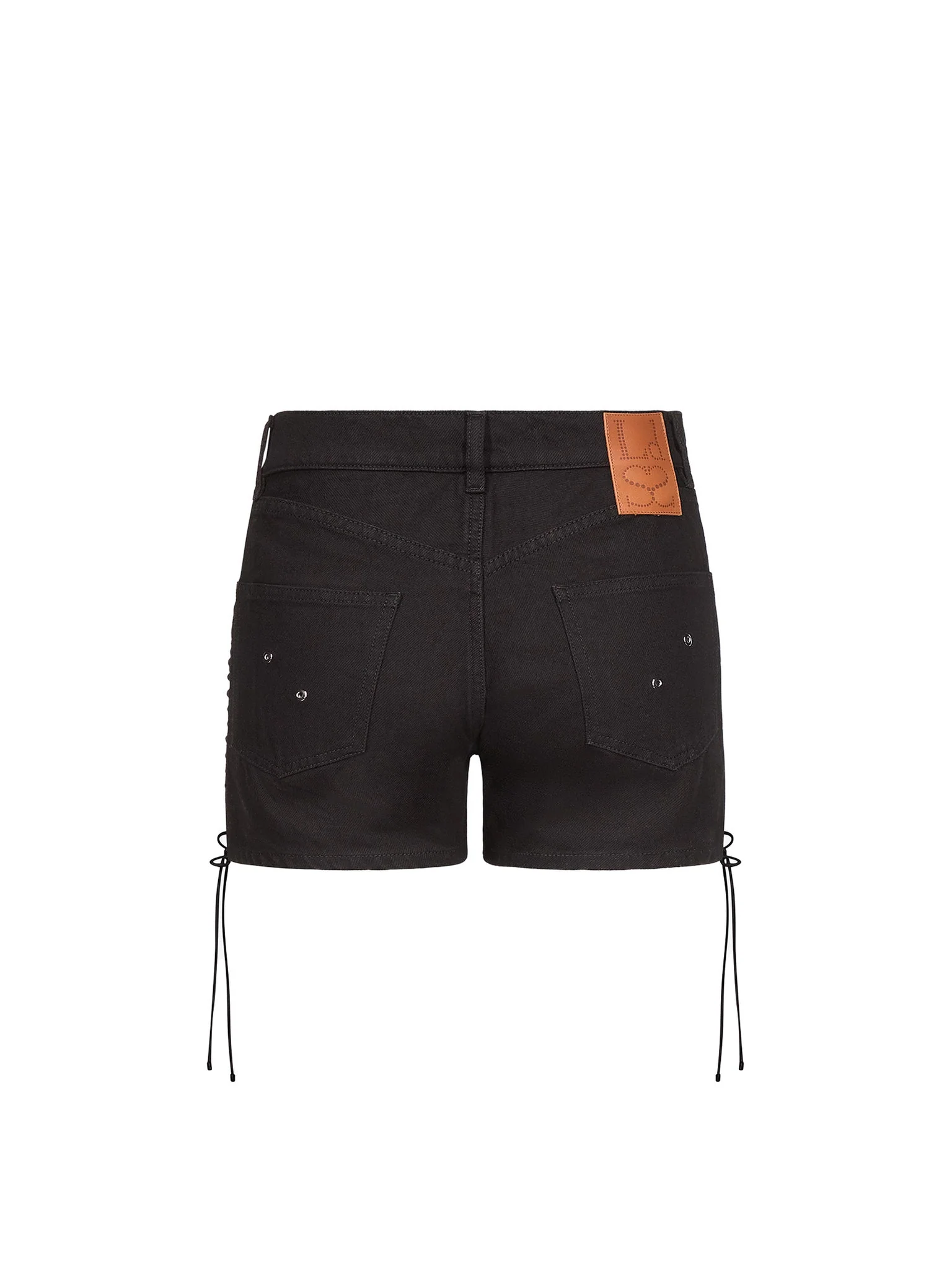 LACE UP JEAN SHORTS BY LUDOVIC DE SAINT SERNIN - Image 4