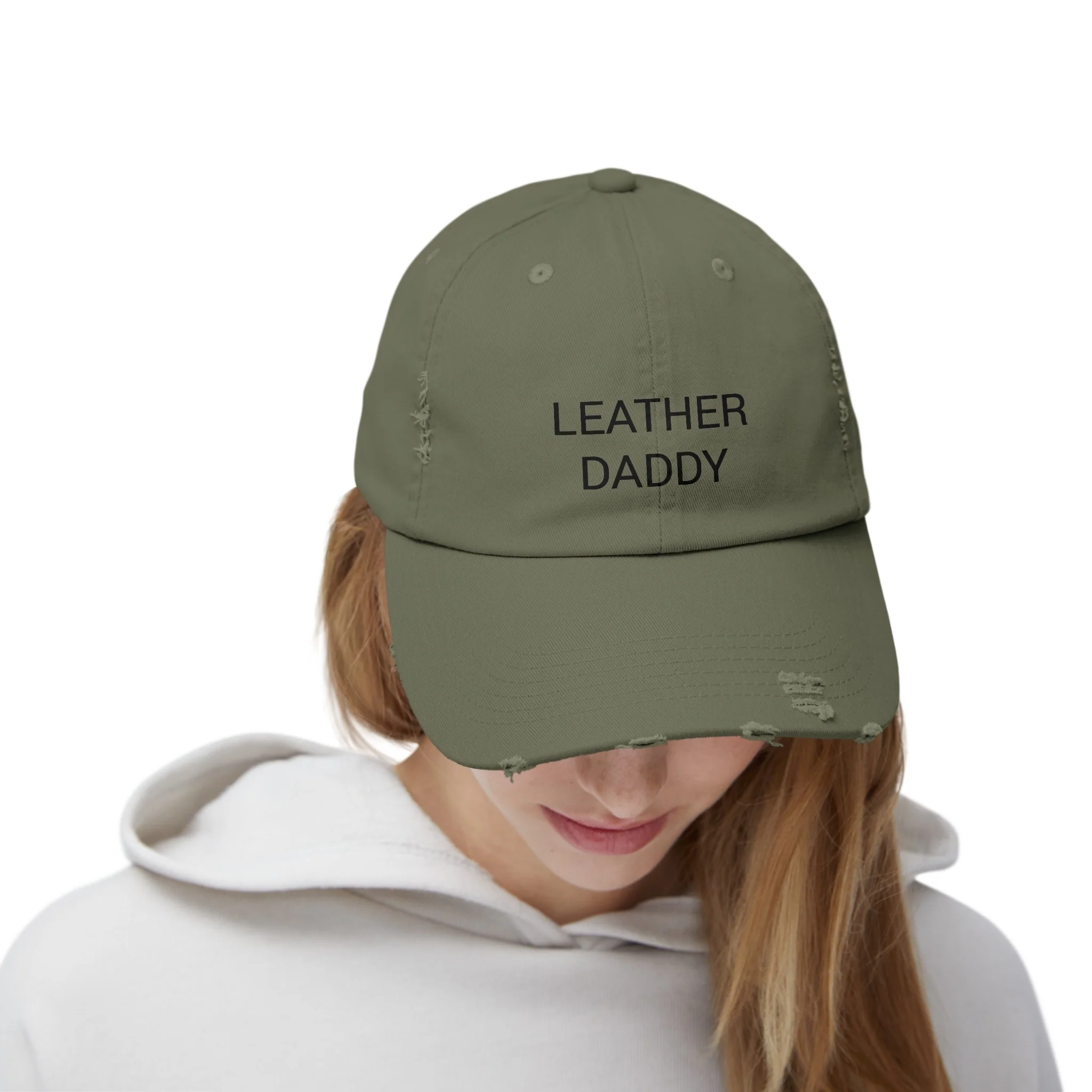 LEATHER DADDY Distressed Cap in 6 colors - Image 19