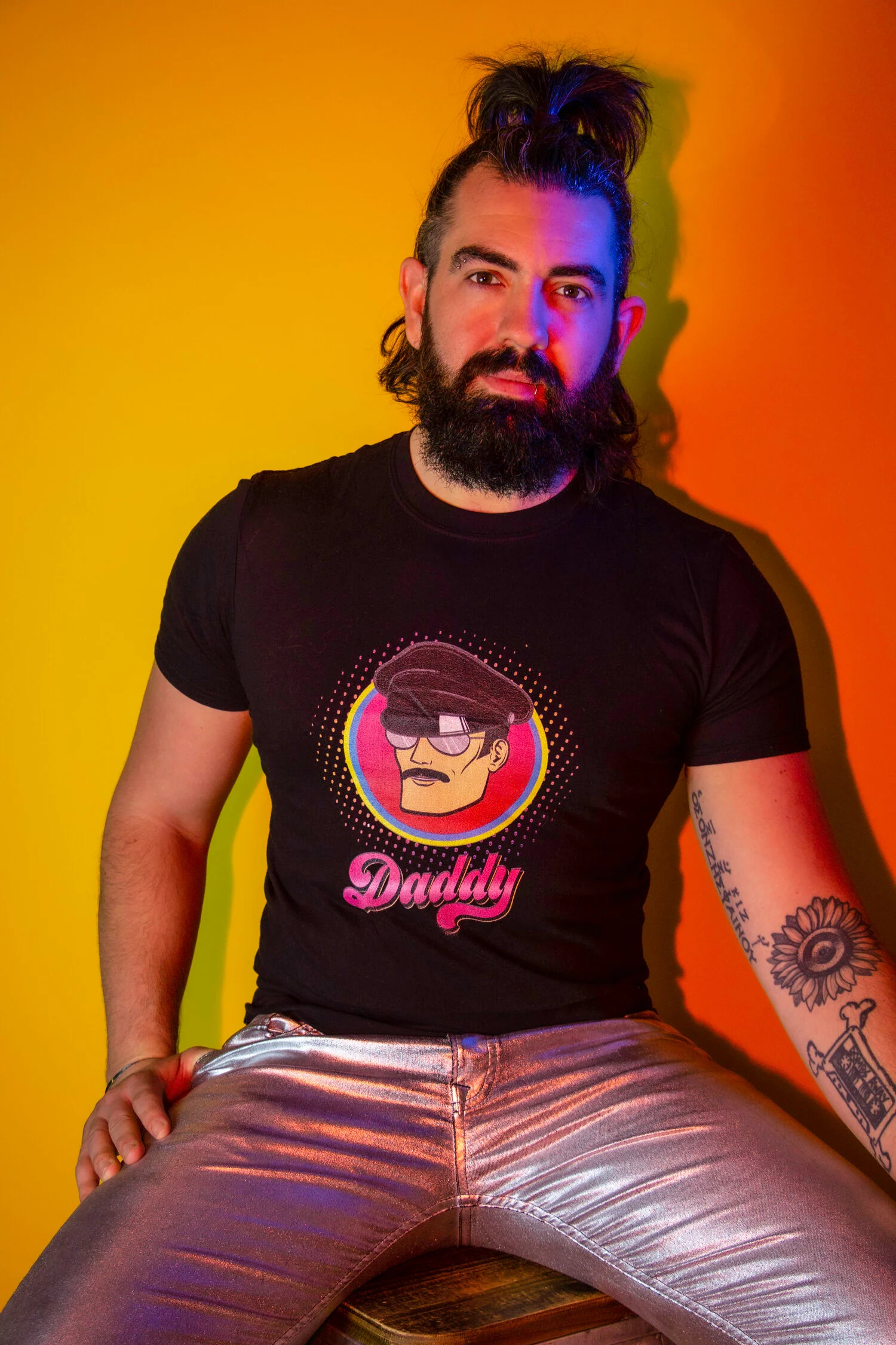 Leather Daddy Tee/ Tank by Peachy Kings - Image 4