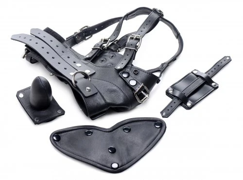 Leather Head Harness with Removable Gag by Strict Leather - Image 4
