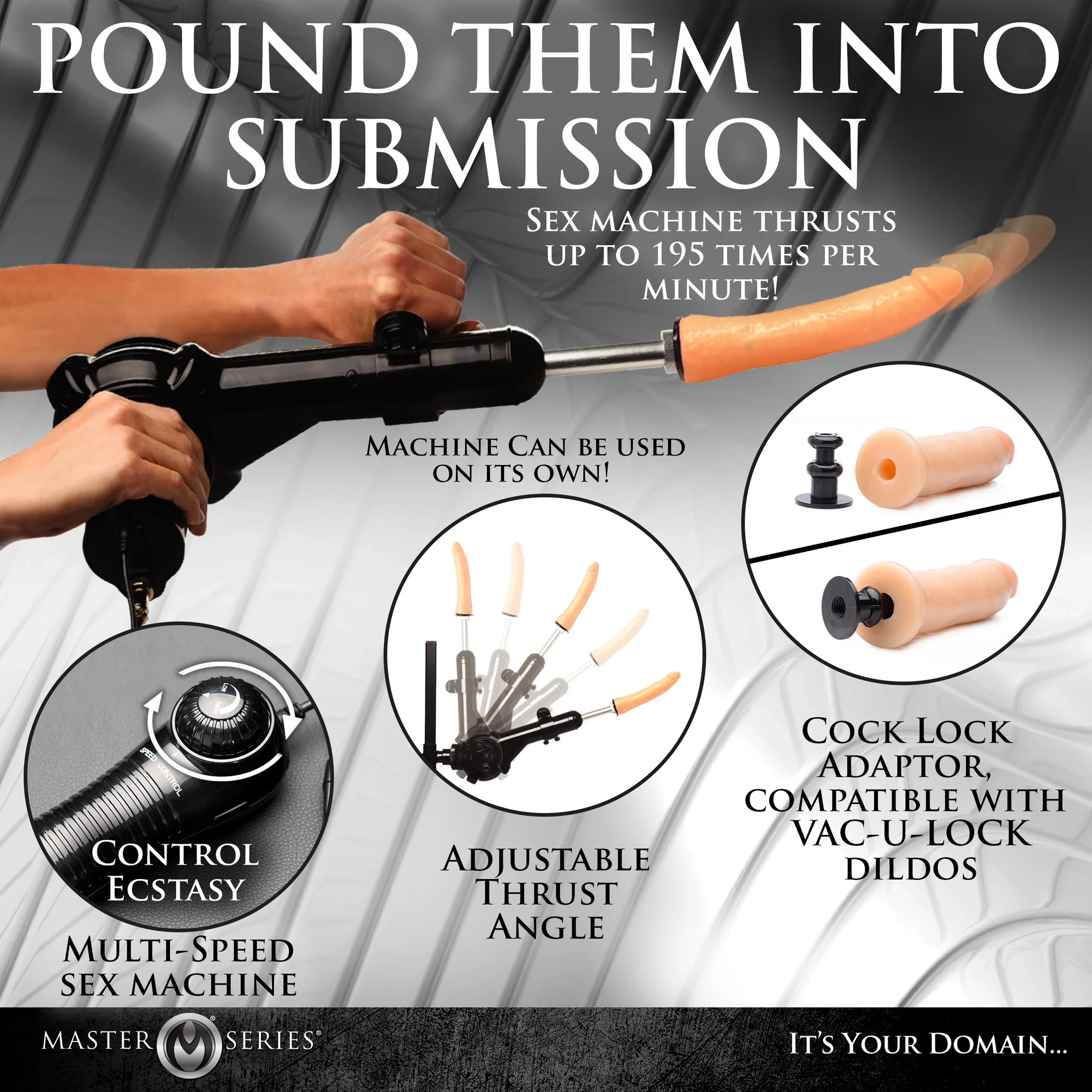 LEG SPREADER OBEDIENCE CHAIR WITH SEX MACHINE - Image 8