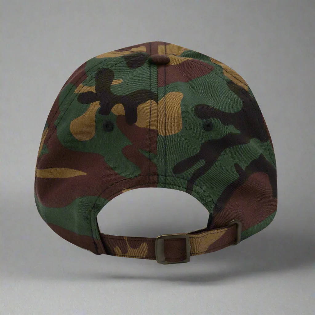 Let Me Smell Your Pits Dad Hat by YES HOMO in Green Camo - Image 2