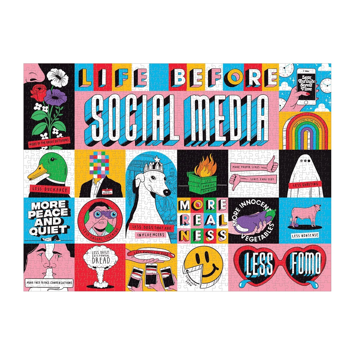 Life Before Social Media 1000 Piece Jigsaw Puzzle - Image 3