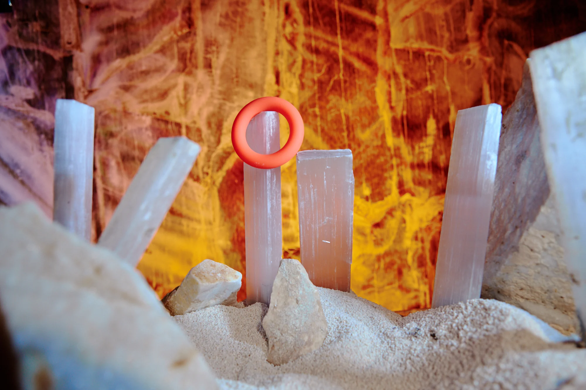 Link Up Ultra-Soft Verge Cock Ring - ORANGE - Image 3