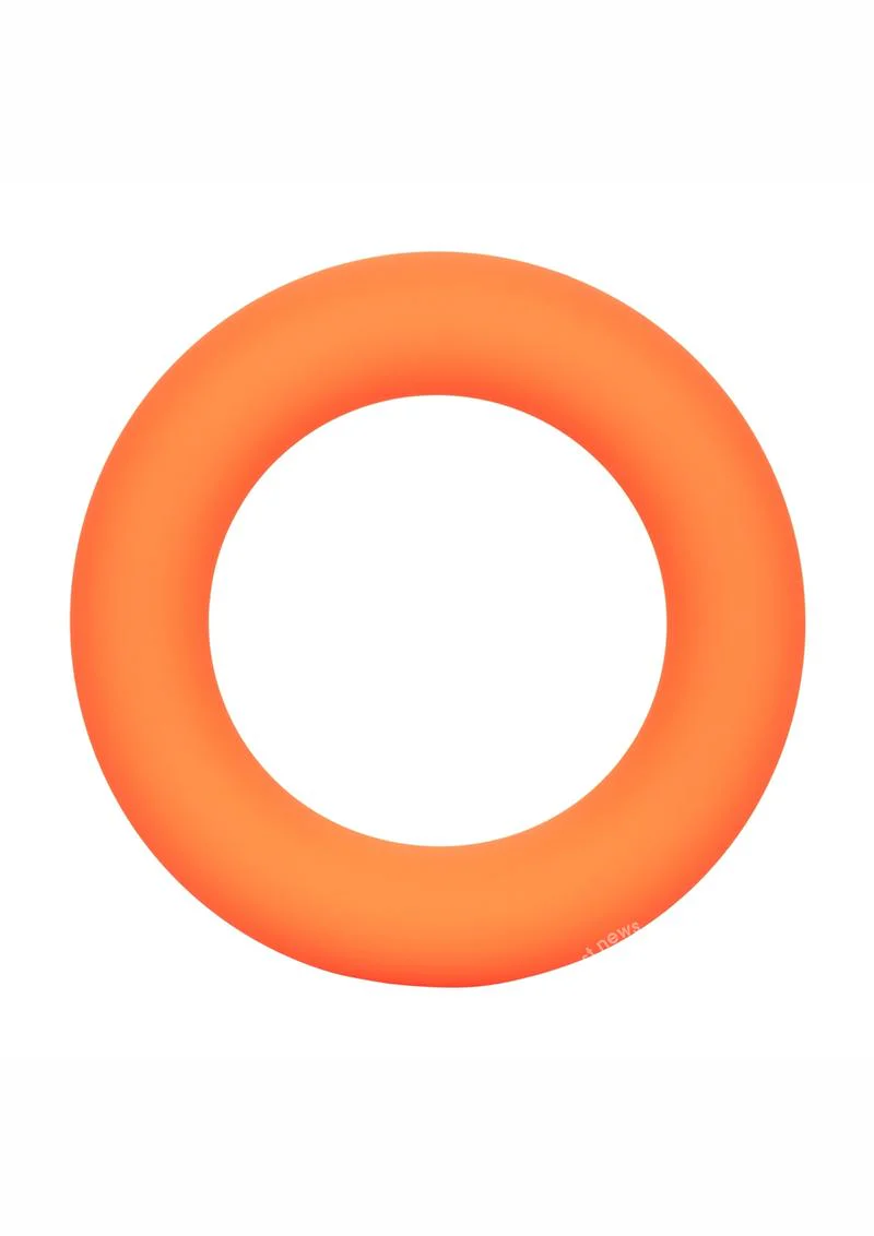 Link Up Ultra-Soft Verge Cock Ring - ORANGE - Image 5