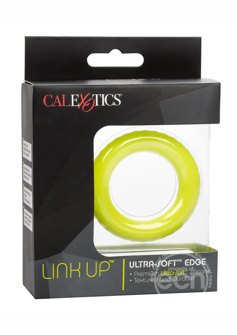 Link Up Ultra-Soft Verge Cock Ring - YELLOW - Image 3