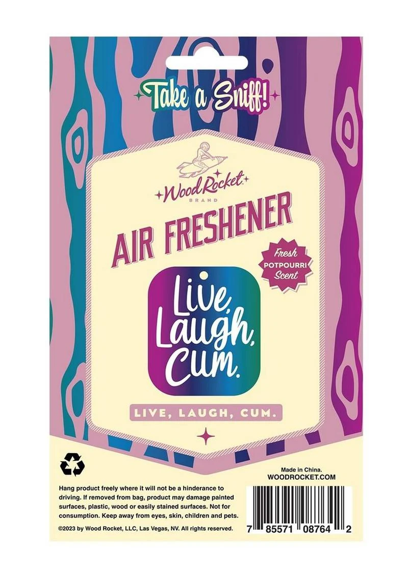 Live, Laugh, Cum Air Freshener - Image 3