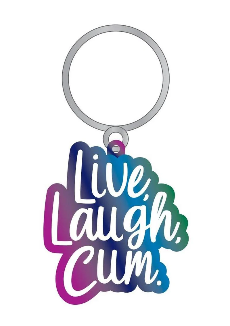 Live, Laugh, Cum Keychain - Image 2