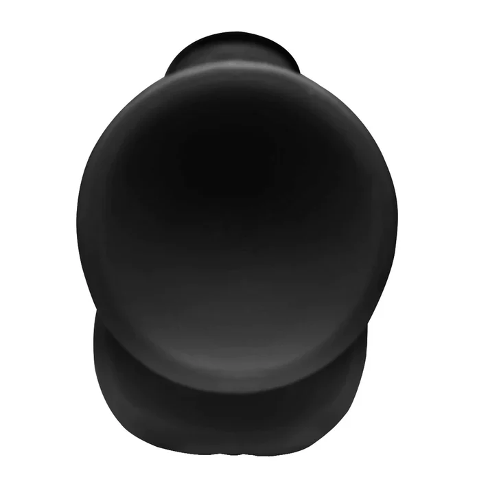 Long Logan 10" Dildo With Balls - Black - Image 6