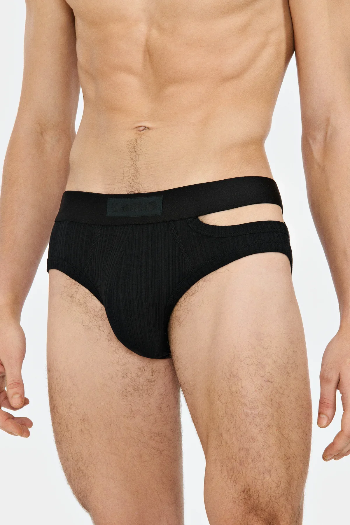 Louis Gabriel Nouchi BRIEF WITH ASYMMETRICAL OPENING IN COTTON - Image 7