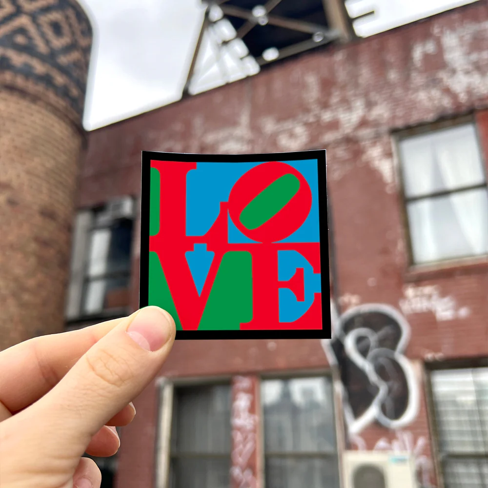 Love By Robert Indiana - Die-Cut Sticker (Valentines) - Image 2