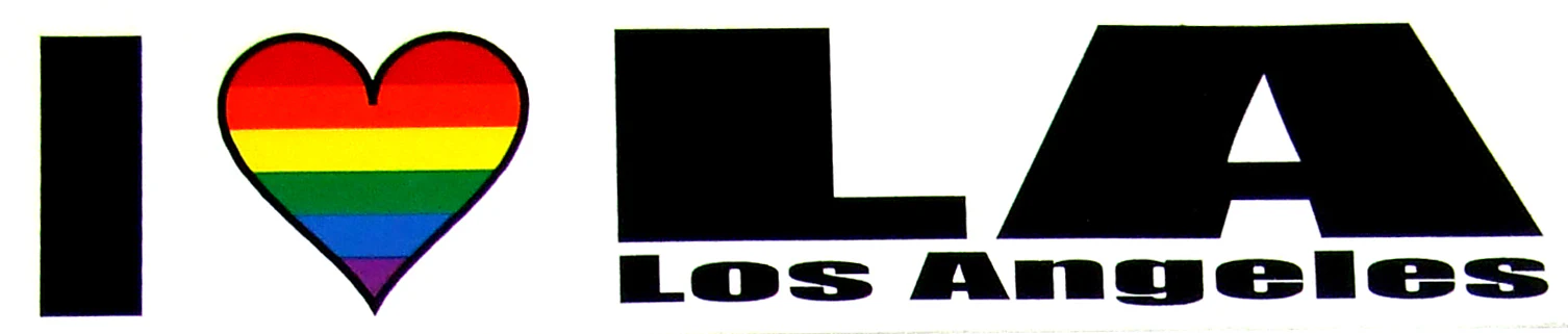 I LOVE LOS ANGELES VINTAGE BUMBER STICKER - Image 2