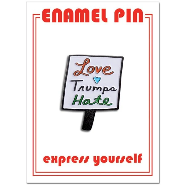 Love Trumps Hate Enamel Pin By The Found - Image 3