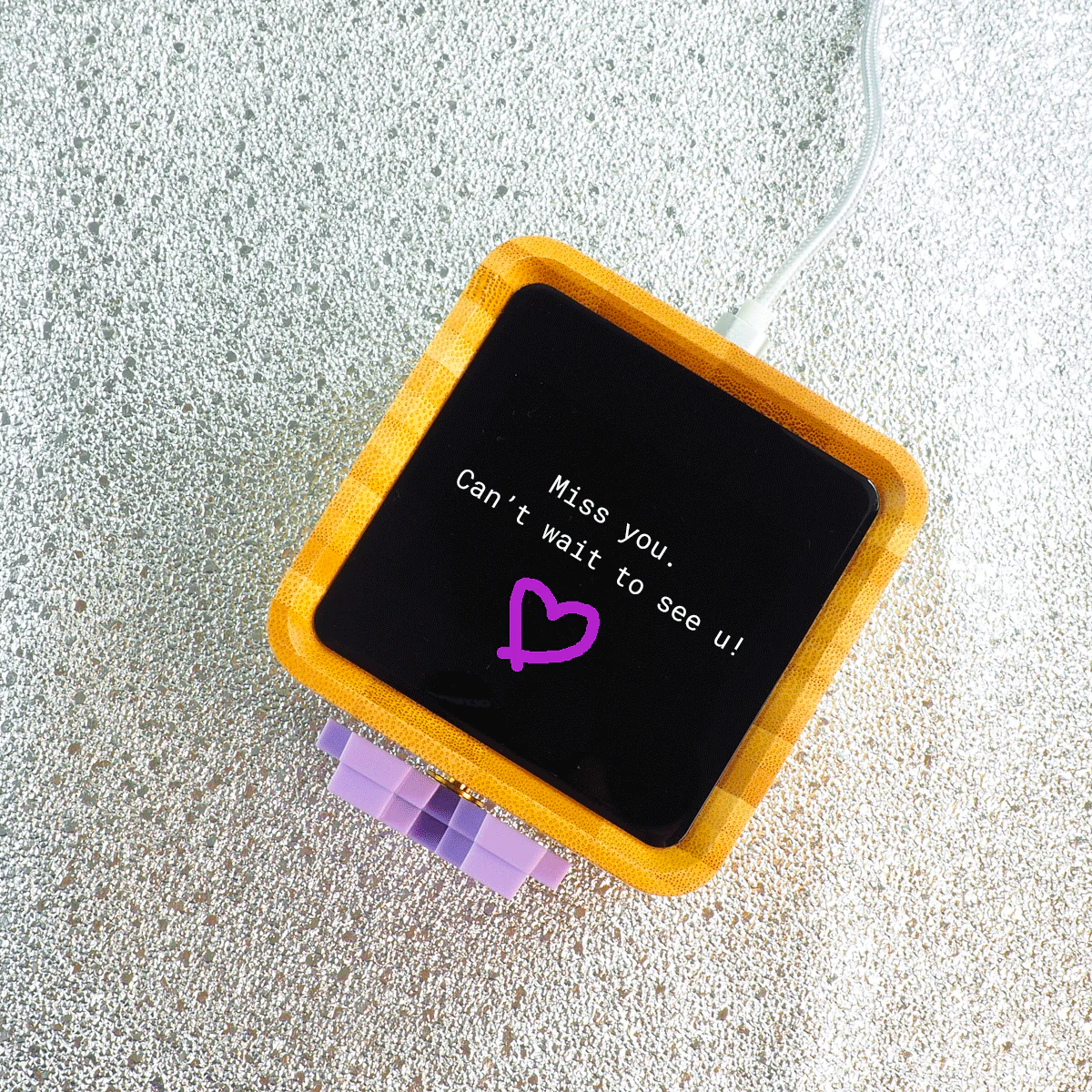 Lovebox Color & Photo - Lilac Pixel Heart - Image 6