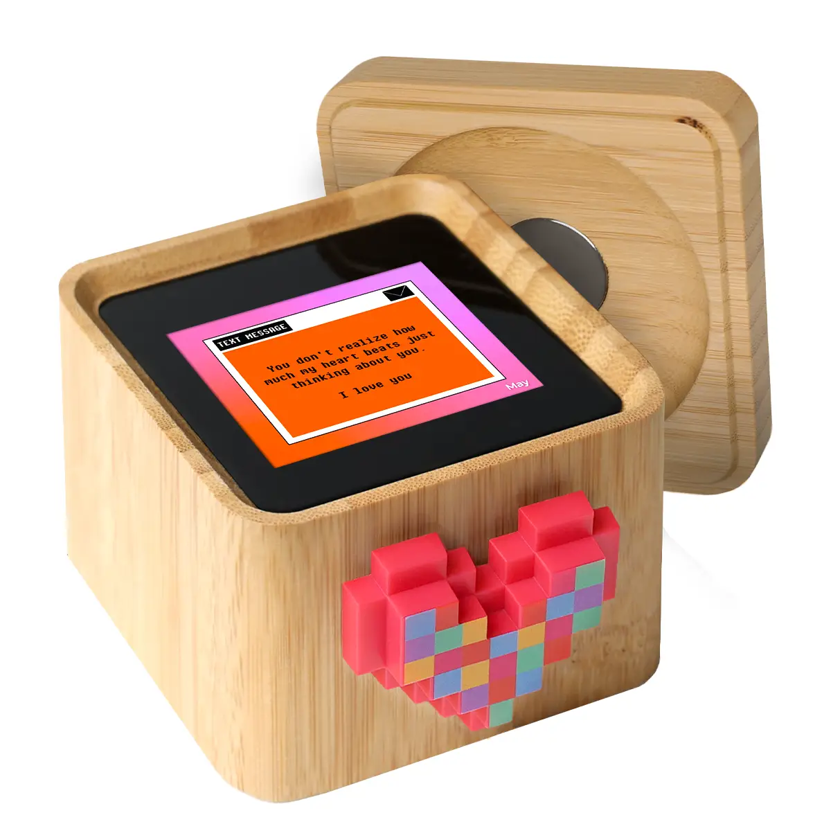 Lovebox Color & Photo - Rainbow Pixel Heart - Image 2