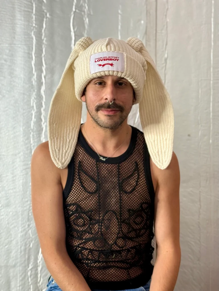 LOVERBOY BY CHARLES JEFFREY BUNNY EARS BEANIE