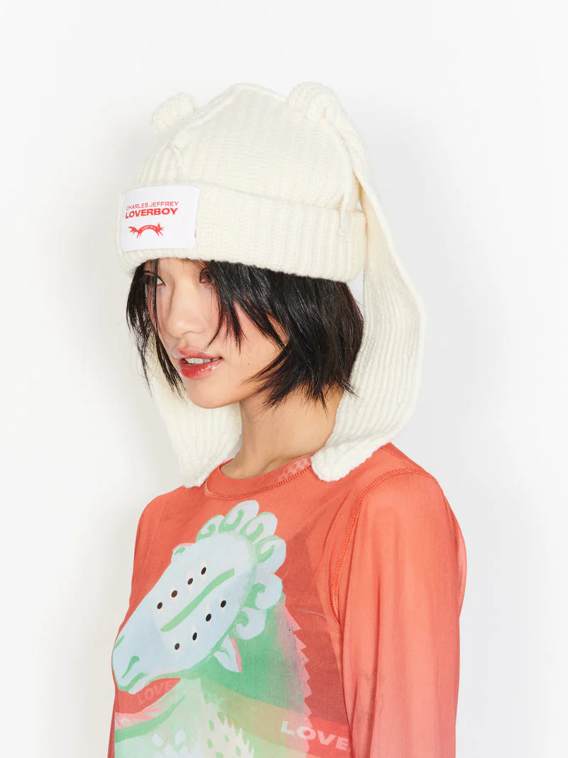 LOVERBOY BY CHARLES JEFFREY BUNNY EARS BEANIE - Image 24