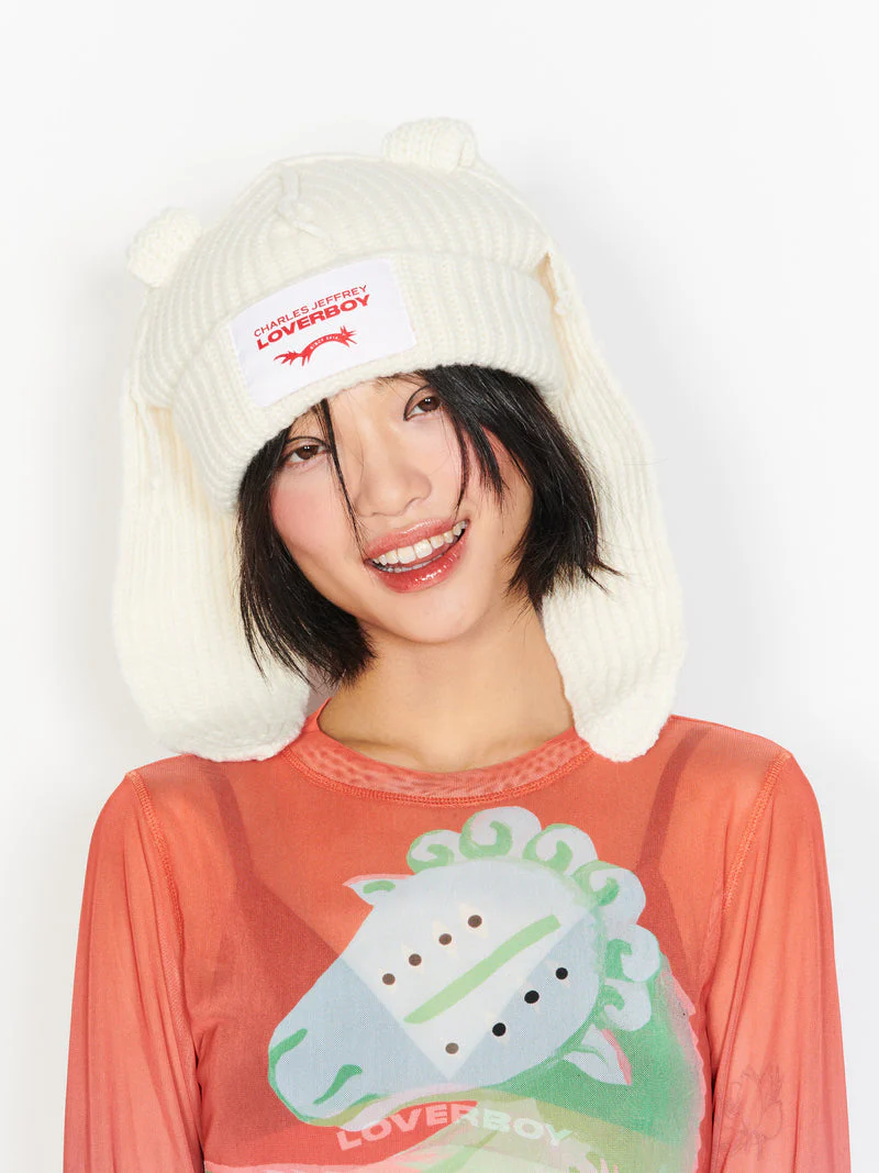 LOVERBOY BY CHARLES JEFFREY BUNNY EARS BEANIE - Image 26
