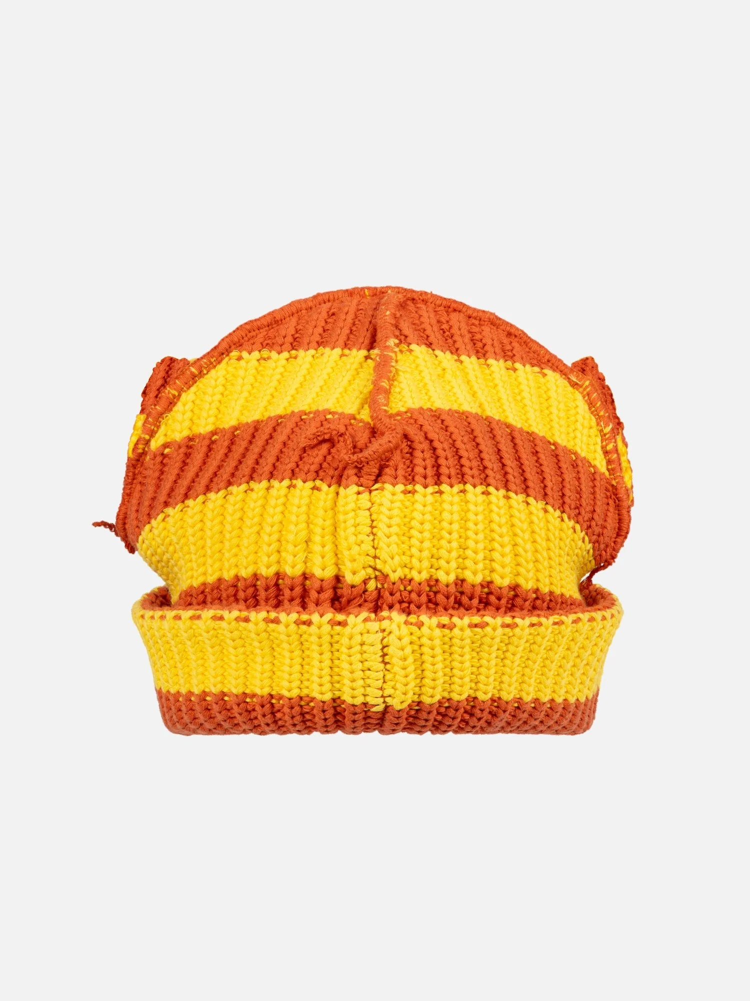 LOVERBOY BY CHARLES JEFFREY CHUNKY EARS BEANIE in YELLOW ORANGE - Image 2
