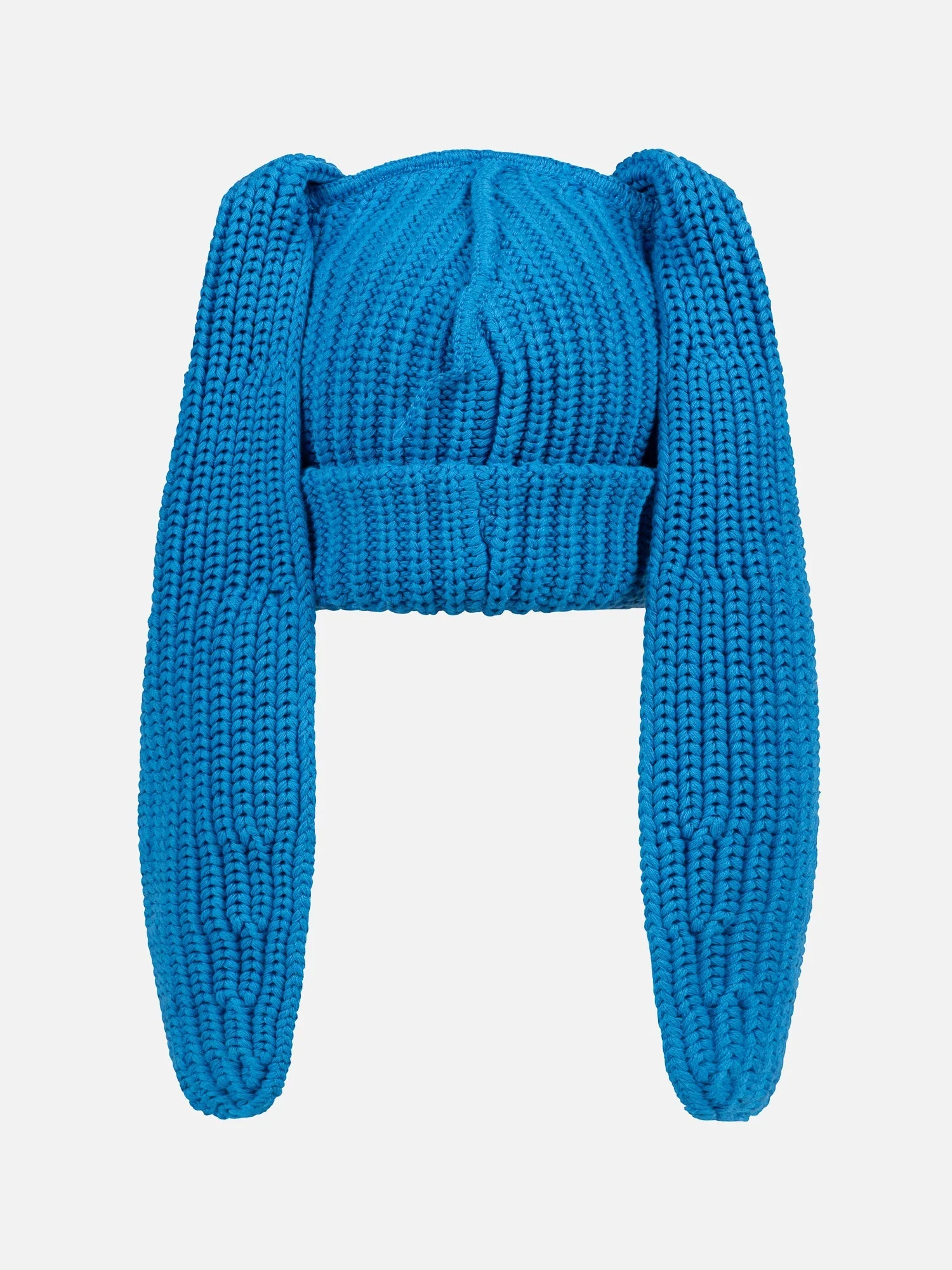 LOVERBOY BY CHARLES JEFFREY CHUNKY RABBIT BEANIE in LIGHT BLUE - Image 2