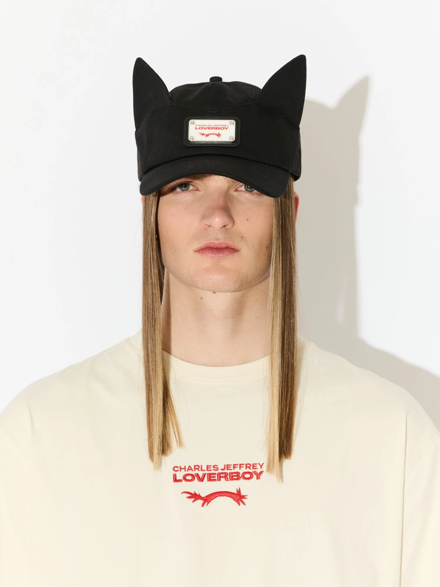 LOVERBOY BY CHARLES JEFFREY EARS CAP in BLACK - Image 3