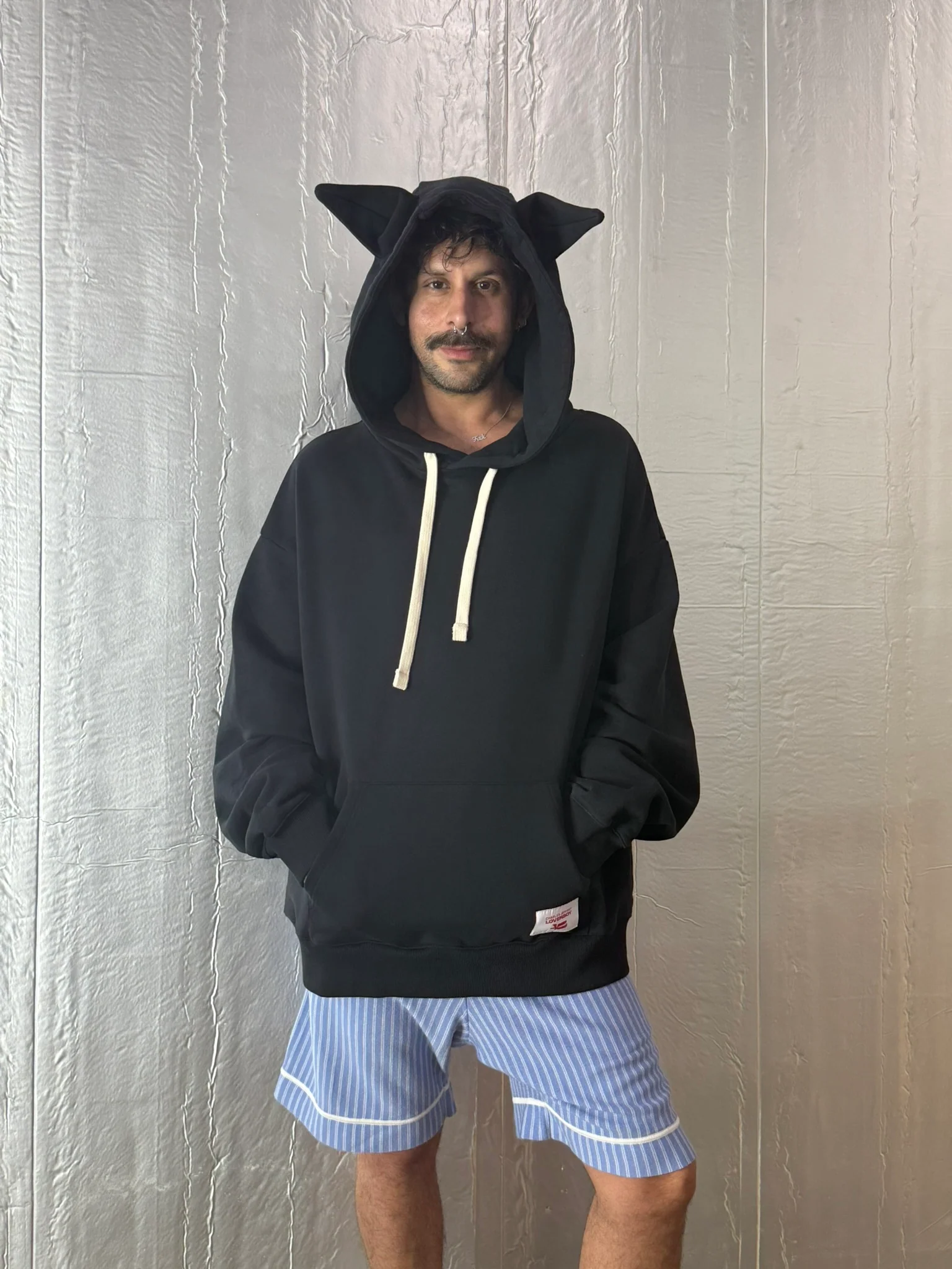 LOVERBOY BY CHARLES JEFFREY LABEL EARS HOODIE