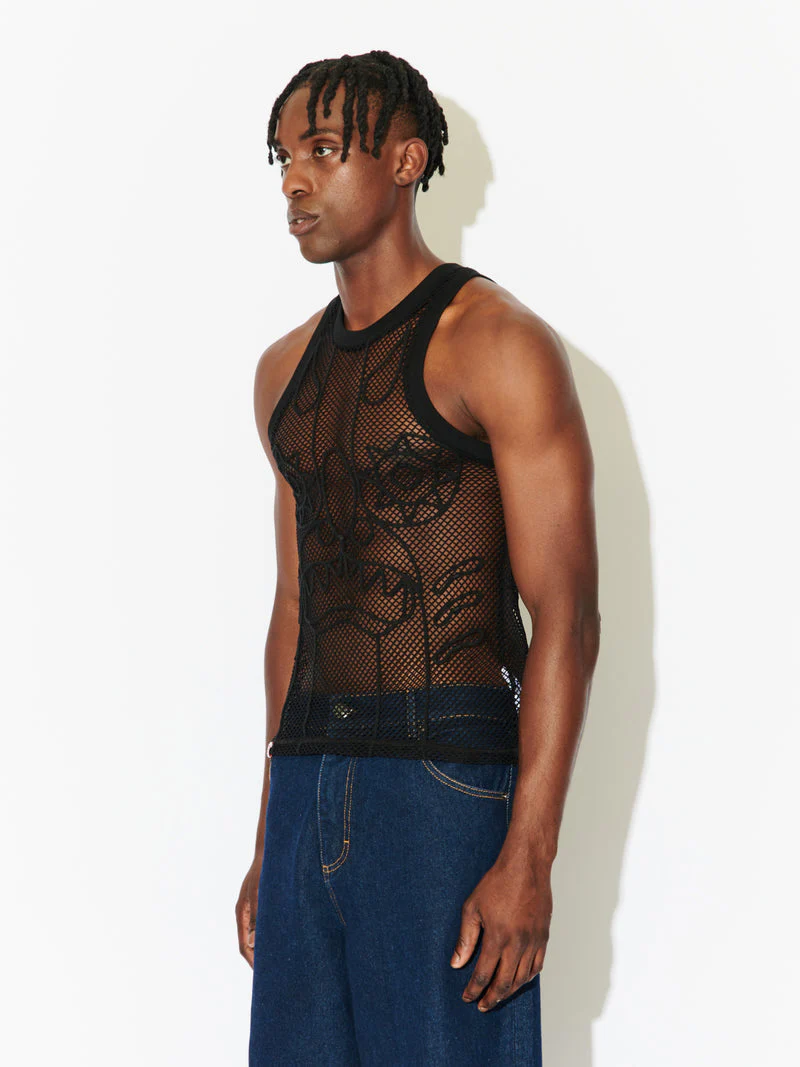 LOVERBOY BY CHARLES JEFFREY NET TANK - Image 5