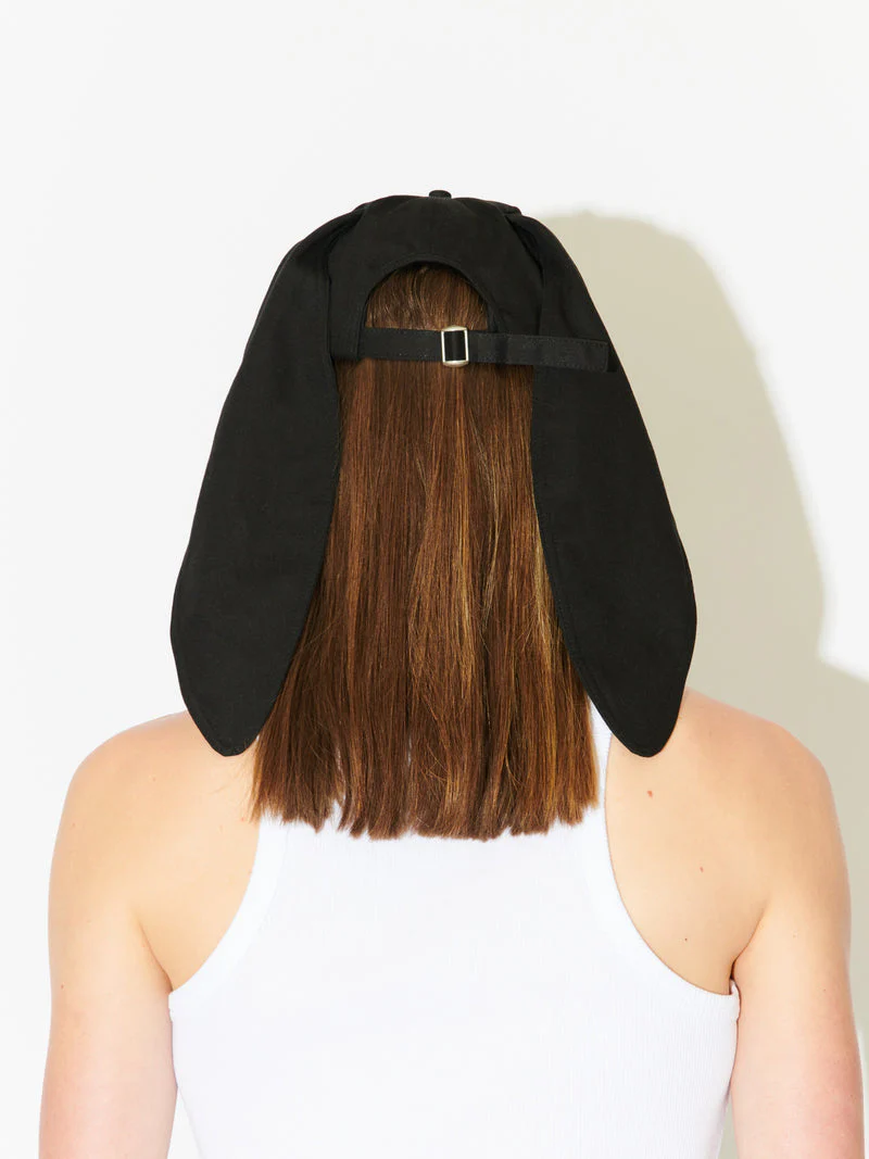 LOVERBOY BY CHARLES JEFFREY RABBIT EARS CAP in BLACK - Image 7