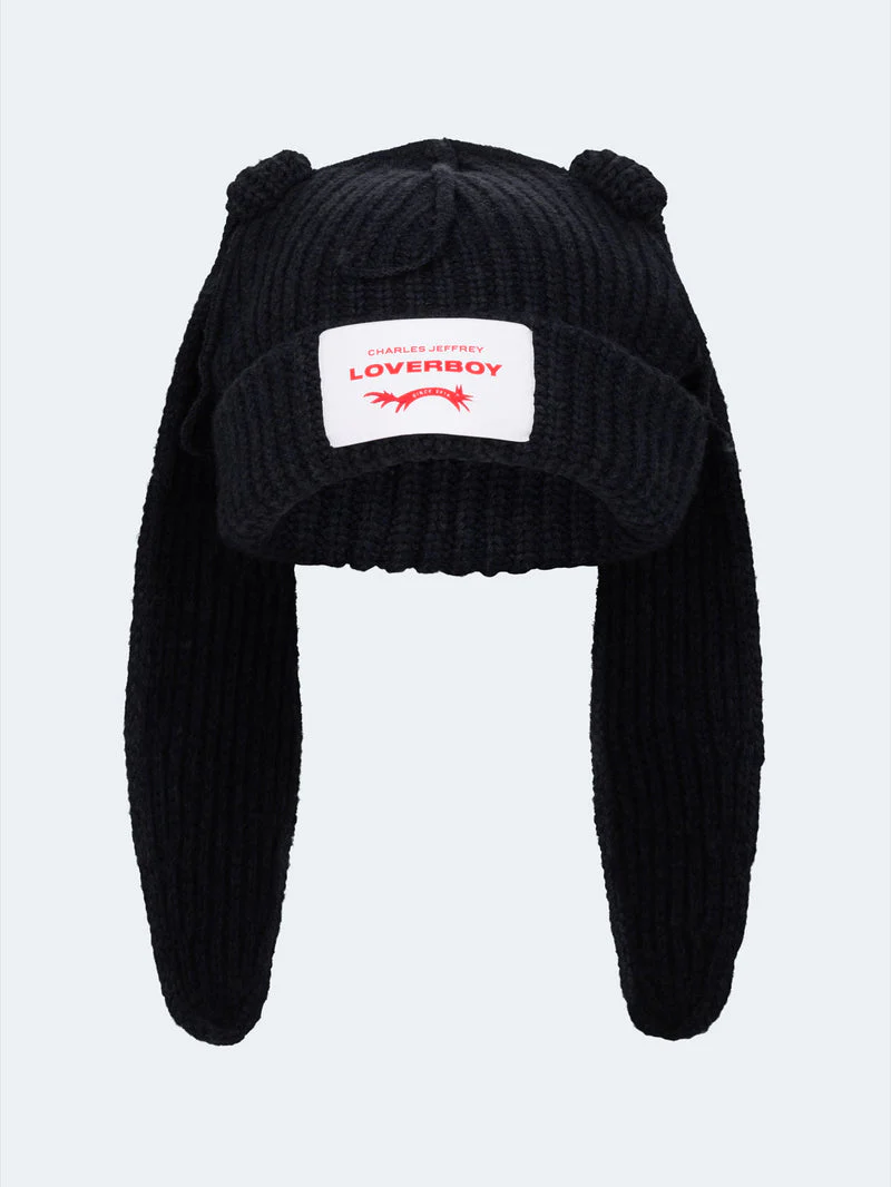 LOVERBOY BY CHARLES JEFFREY CHUNKY RABBIT BEANIE - Image 3