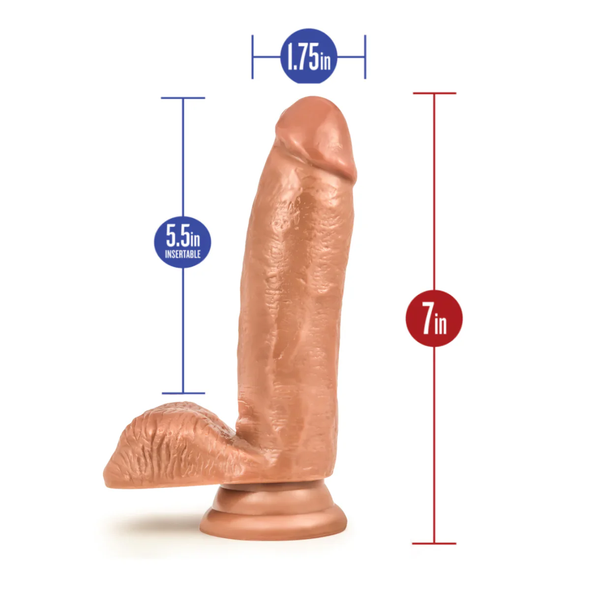 Loverboy Manny The Fireman Realistic Latin 7-Inch Long Dildo With Balls - Image 3