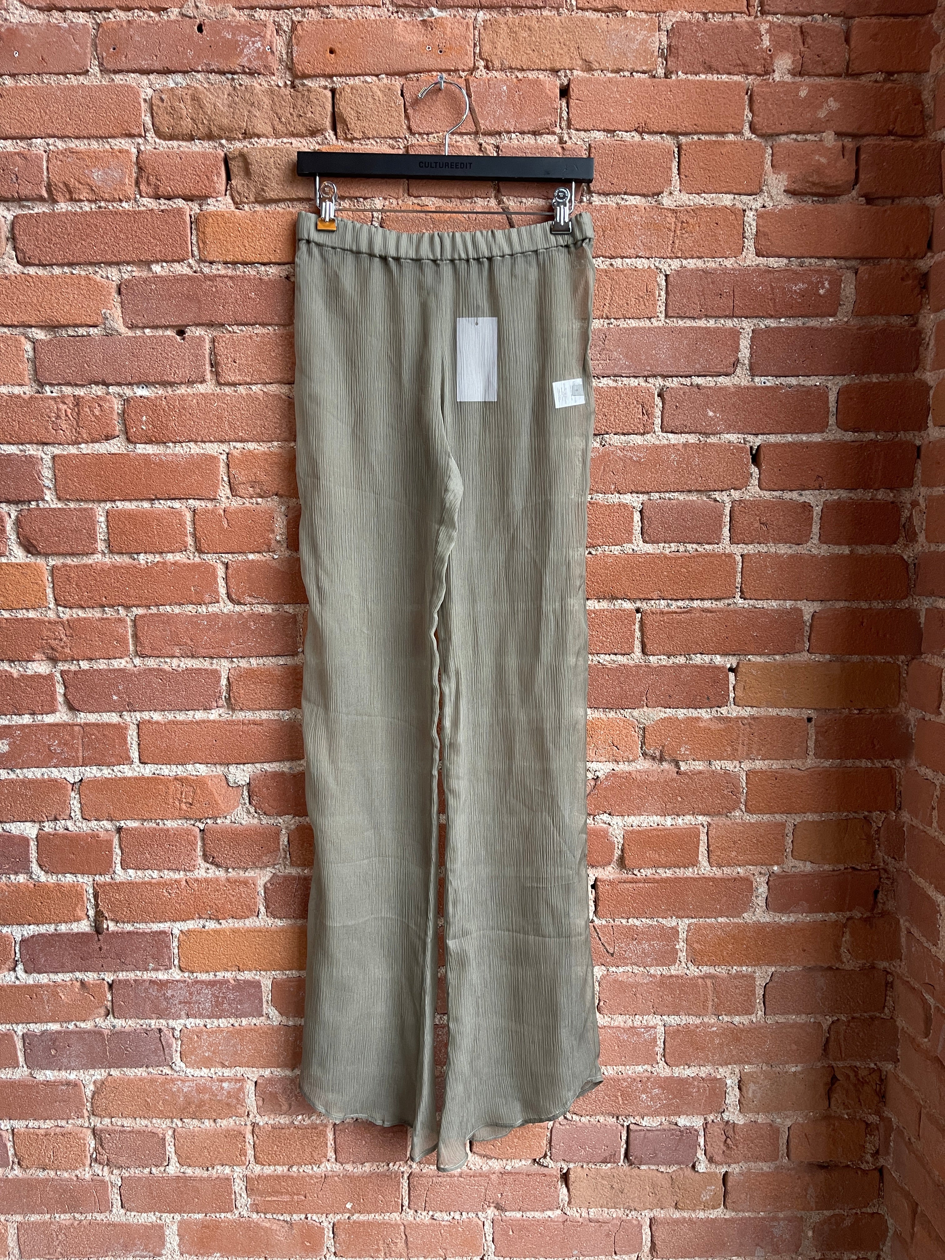 LUDOVIC DE SAINT SERNIN TRANSPARENT PANTS KHAKI - Image 4
