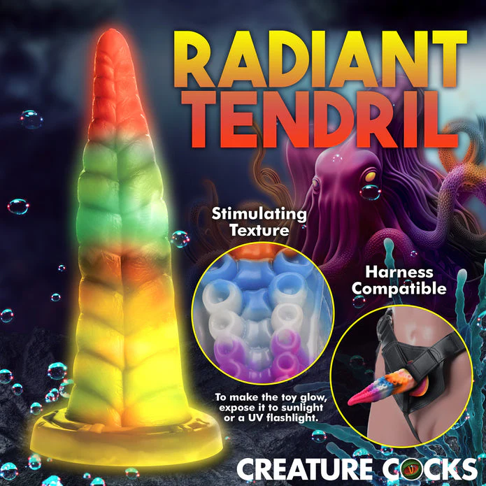 Luminoctopus Glow-in-the-Dark Tentacle Dildo - Image 3