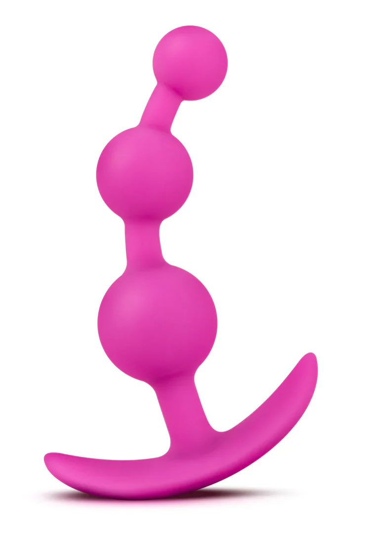 Luxe Be Me 3 Fuchsia 5.25-Inch Anal Plug With Handle - Image 3