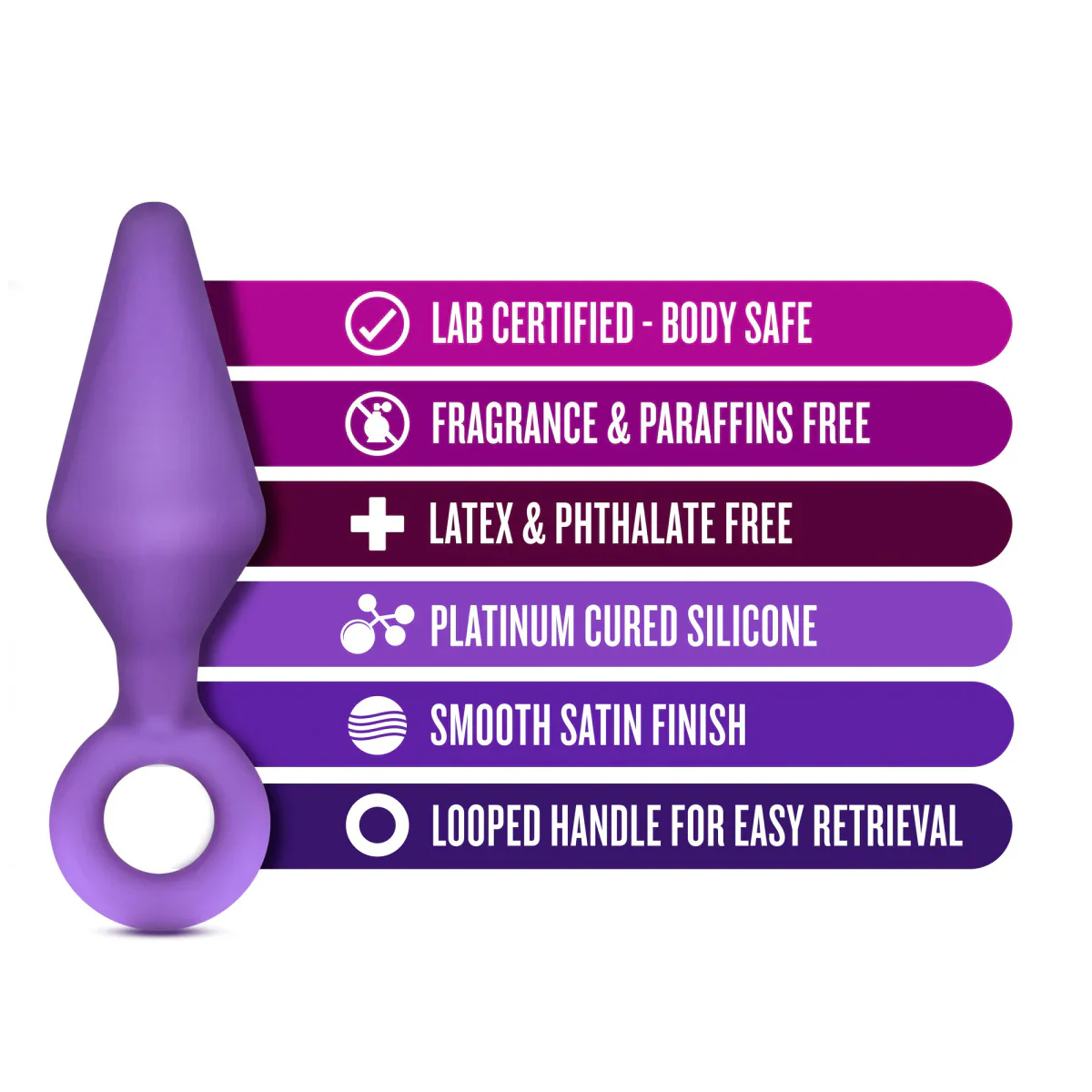 Luxe Candy Rimmer Purple Anal Plug - Image 2