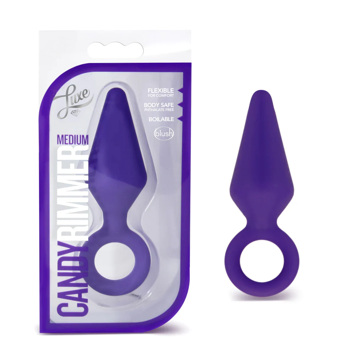 Luxe Candy Rimmer Purple Anal Plug - Image 3