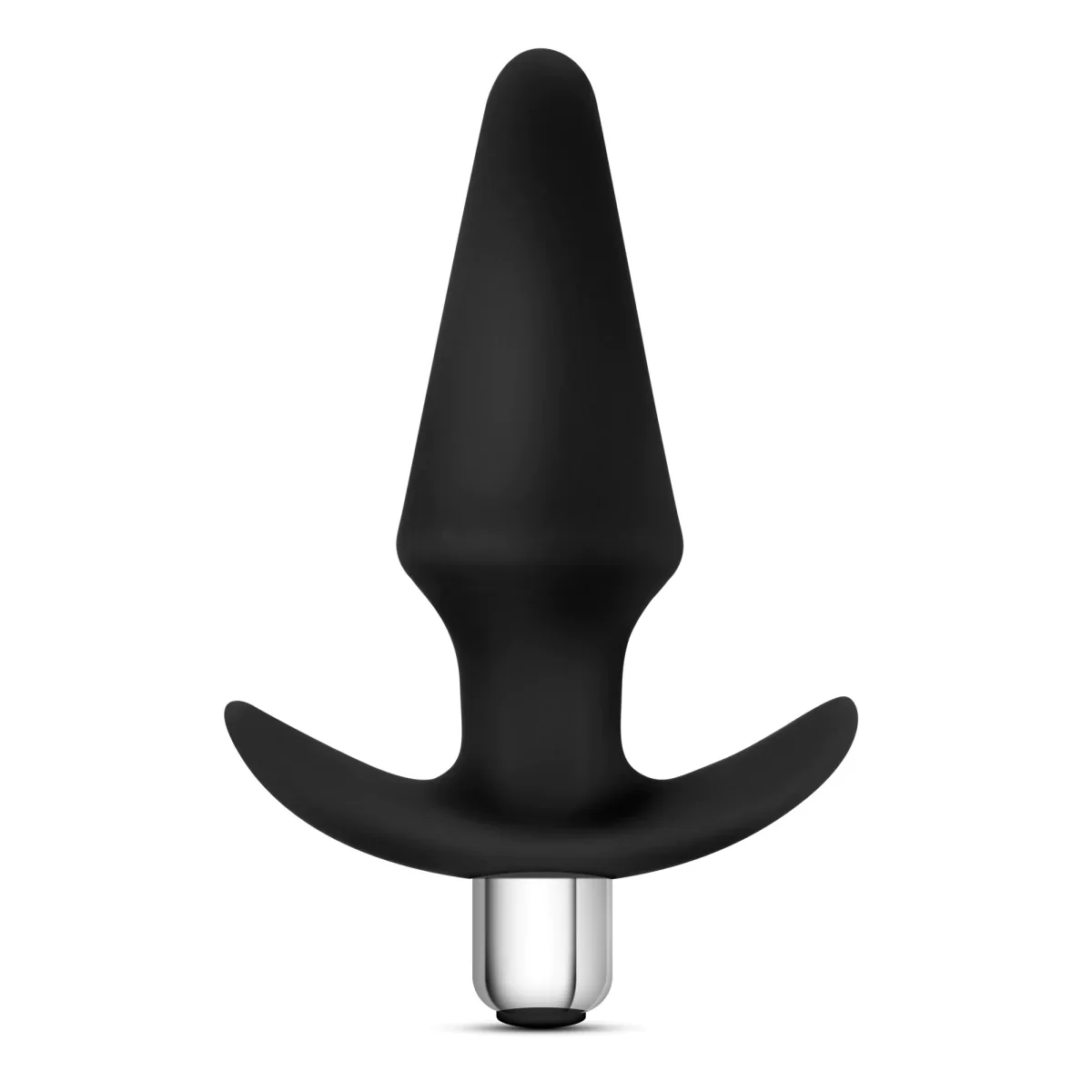 Luxe Discover Black 5-Inch Vibrating Anal Plug With Handle - Image 2