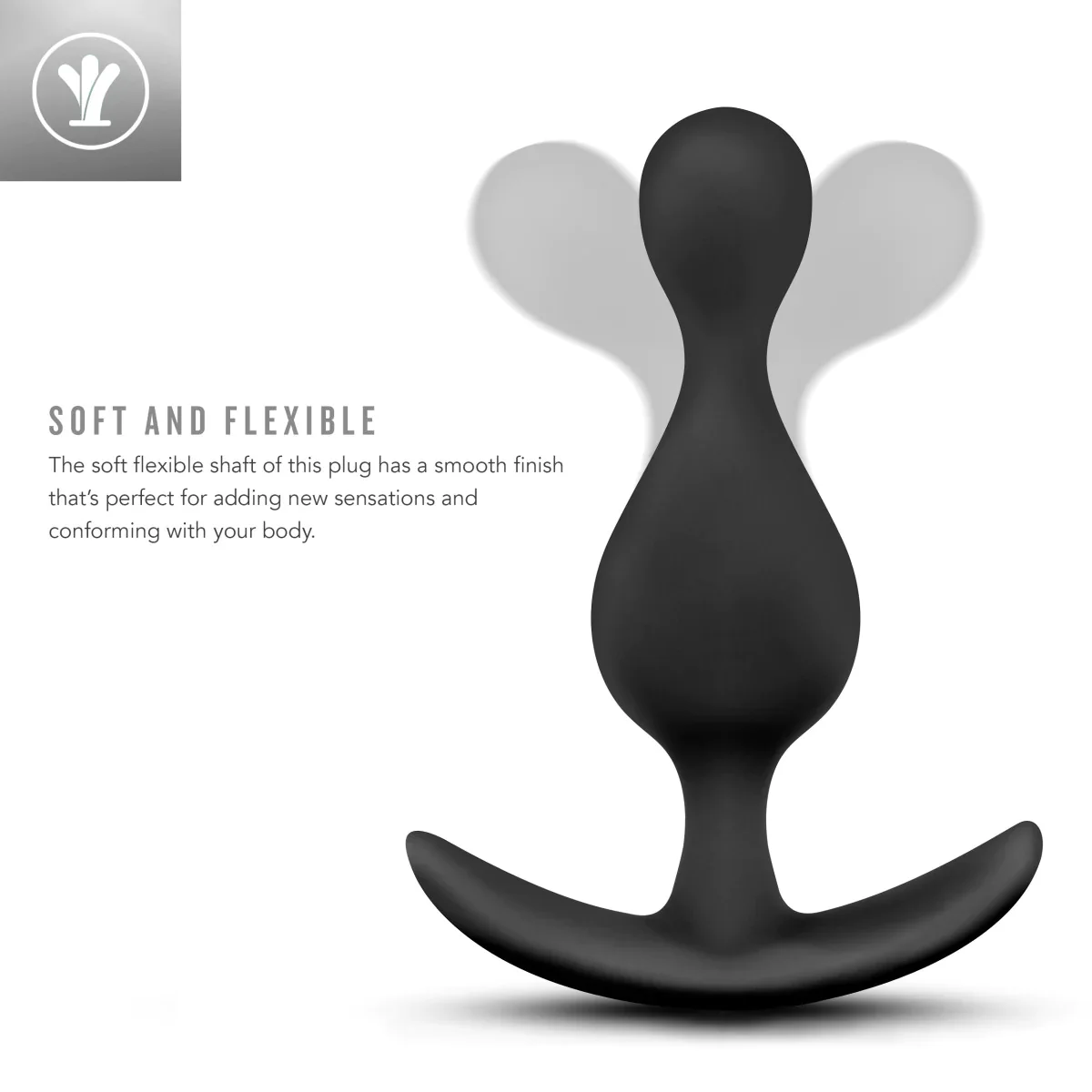 Luxe Explore Black 4.5-Inch Anal Plug With Handle - Image 5