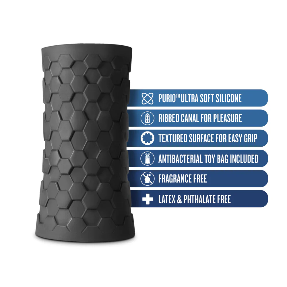 M Elite Platinum Hekx Black Masturbator / Stroker - Image 3