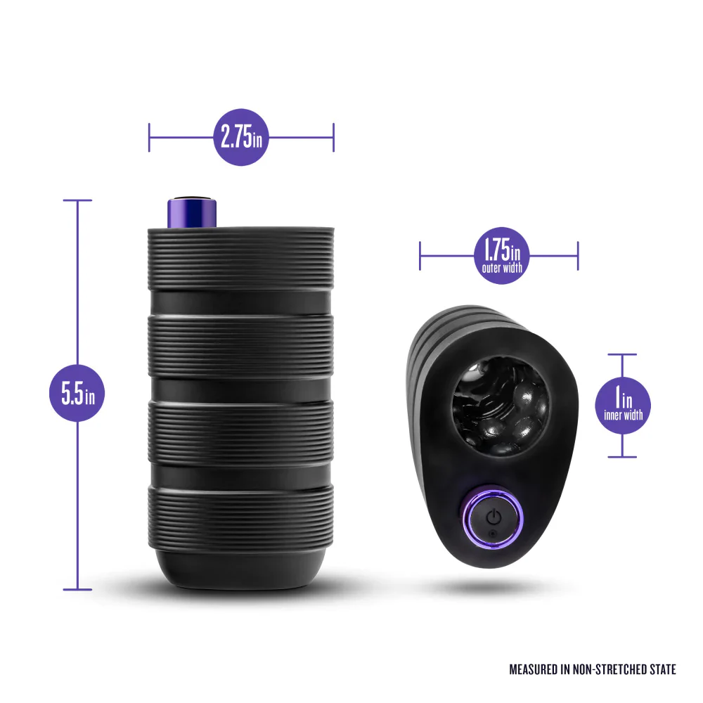 M Elite Platinum | Strōk 5 Inch Vibrating Masturbator with Pleasure Chambers - Image 3