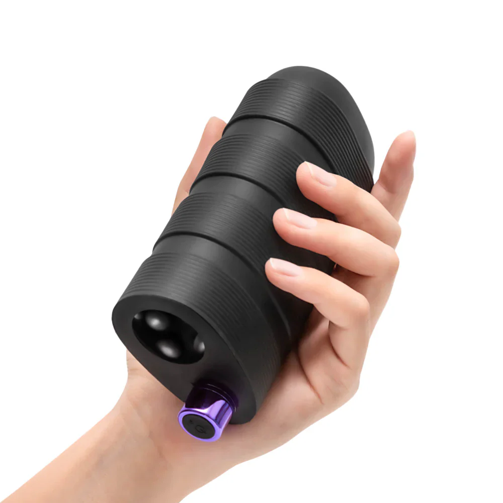 M Elite Platinum | Strōk 5 Inch Vibrating Masturbator with Pleasure Chambers - Image 5