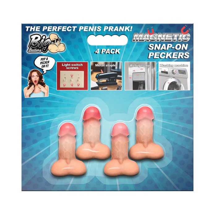 Magnetic Snap-On Peckers - 4 Pack by Big Ballers - Image 7