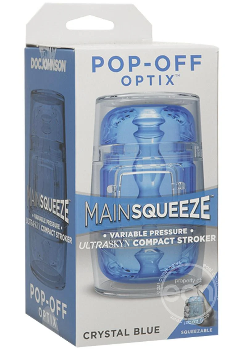 Main Squeeze Pop Off Optix Compact Stroker Crystal Blue - Image 2