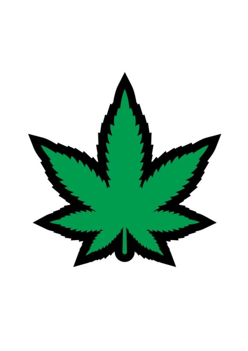 Marijuana Leaf Green Enamel Pin - Image 2
