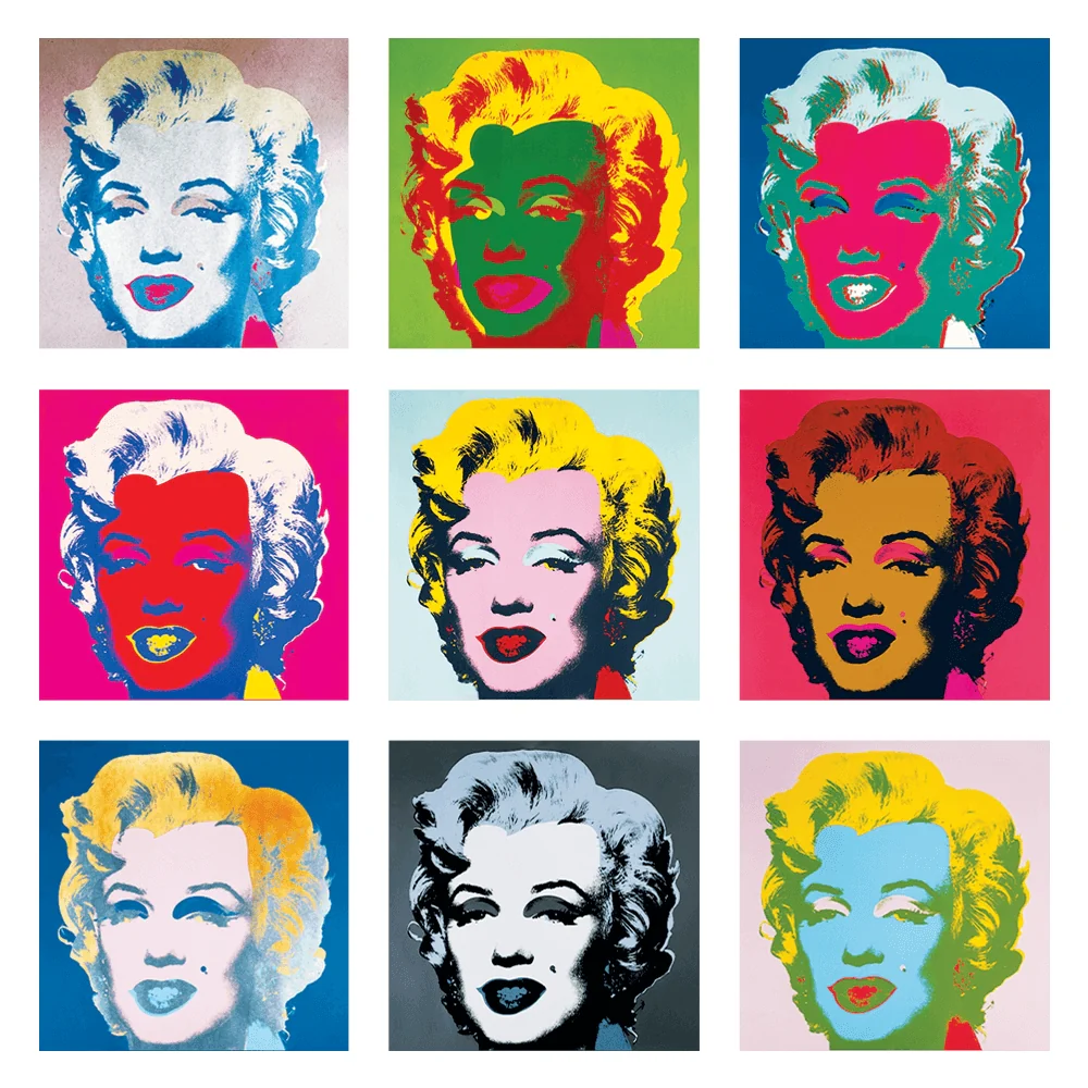 Marilyn Monroe By Andy Warhol - Sheet of 9 Kiss-Cut Stickers - Image 2