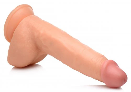Master Cock Beefy Brad 9" Dildo with Balls - Light - Image 5